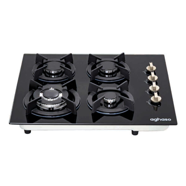 Encimera 4 Hornillas Vidrio Templado 60CM GLP Aghaso
