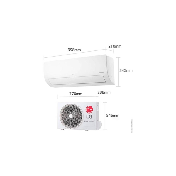 Aire Acondicionado LG DUALCOOL Inverter, 18,400 BTU/h, Solo Frío, 220V, Compresor Dual Inverter - Imagen 3